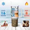 thumbnail image 3 of Gobelet 40 Oz avec Poignée et Paille Isolé Double Paroi en Acier Inoxydable Tasse de Voyage Boîte Cadeau Gobelet Réutilisable Tasse de Café de Voyage pour Bureau Tasse de Bière Isolée Portable pour Boissons Chaudes et Froides, 3 of 5