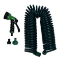 thumbnail image 4 of 15M/49.2Ft Coil Garden Water Hose, Quickly Connecting Garden Water Pipe Plastic Multi -Function Car Wash Spray Set, Coil Garden Water Hose For Watering Plants Gardens Lawns, 4 of 5