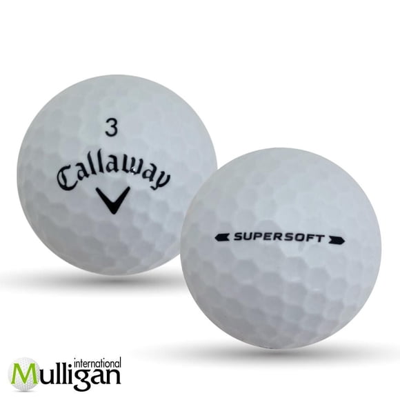 Mulligan - 48 Callaway Supersoft 4A Recycled Used Golf Balls, White
