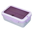 thumbnail image 1 of Lksixu Lunch Box Bento Box Divided Lunch Box, Microwave Heated Plastic Lunch Box, Microwave Oven Student Meal Box office Worker Portable Tableware Meal Box for Women Men Travel Office, 1 of 3