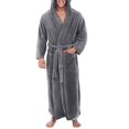 thumbnail image 1 of Peignoir Long à Capuche pour Hommes, Robe de Chambre, Tenue de Nuit, 1 of 2
