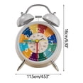 thumbnail image 3 of zanvin Holiday Gift, Alarm Clock,Children's Alarm Clock, Analogue Alarm Clock, No Ticking, Learning Alarm Clock, Children's Quartz Alarm Clock, 3 of 3