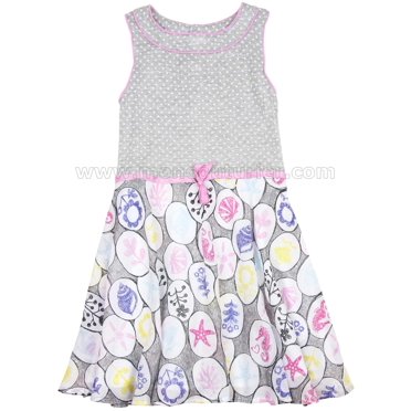 DEUX PAR DEUX Robe à Volants à Pois et Imprimé pour Filles Ocean Ballad, Tailles 3-12 - 5
