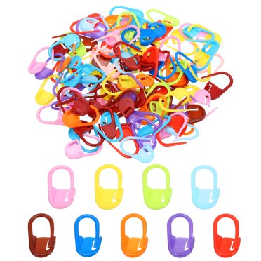 Unique Bargains Marqueurs de Point de Crochet Colorés Marqueurs de Tricot en Plastique Aiguille Pin Marqueur de Point de Verrouillage, Lot de 200