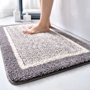 Bathroom Rugs Mat, EDHITNR Extra Soft Absorbent Non-Slip Microfiber Bath Rugs, Machine Washable Quick Dry High Pile Bath Mats for Bathroom Floor Tub Shower Living Room