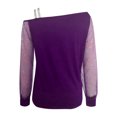 thumbnail image 5 of Qertyioot Blouse Décontractée pour Femmes Mode Col Asymétrique en Gaze Couleur Unie, 5 of 5