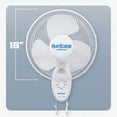 thumbnail image 2 of Hurricane Supreme 16 Inch 90 Degree Oscillating 3 Speed Wall Fan (2 Pack), 2 of 11