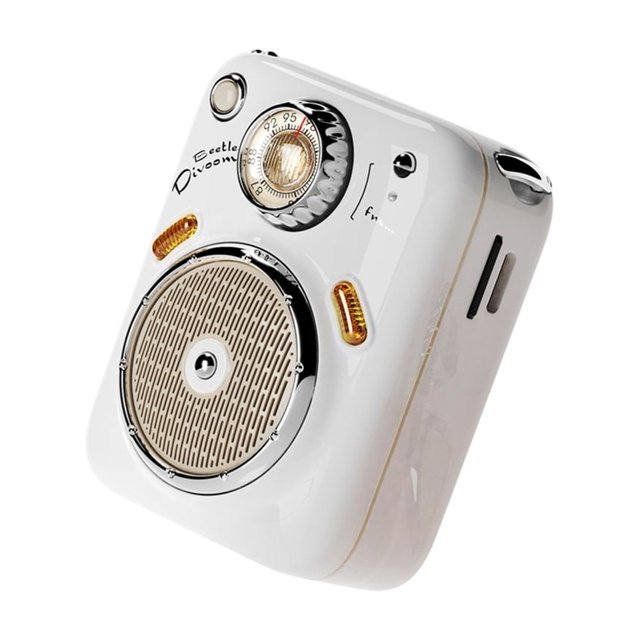 Mini Bluetooth Speaker With FM Radio,Cute Portable Outdoor Wireless Speaker ,Long Battery Life Support TF Card ,High Sound