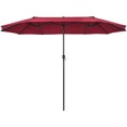thumbnail image 3 of Patiojoy Parasol de Patio Double Face de 15 Pi, Parasol de Marché Extra-Grand pour l'Extérieur, Vin, 3 of 7