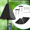 thumbnail image 3 of Squirrel Proof Bird Feeder Baffle Guard Squirrel Flapper Bird Feeder with Anti-Theft Rotation Hanging Bird Feeder Combo, 3 of 5