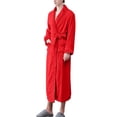 thumbnail image 4 of Women'S Double Pocket Flannel Bathrobe Soft And Warm Double Faced Velvet Bathrobe Pajamas And Home Wear Bathrobe Robe, 4 of 6