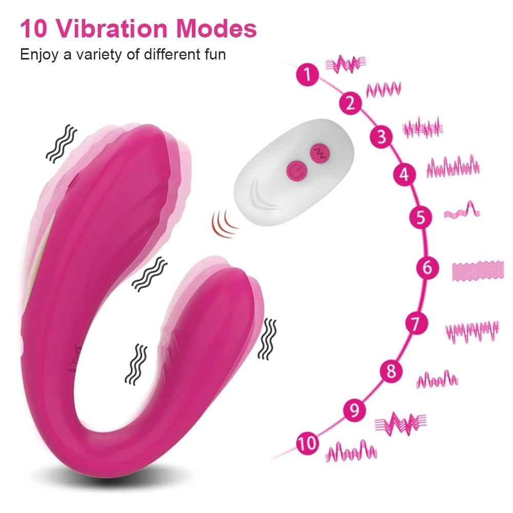XBONP Wearable G Spot Vibrator Remote Control Panty Vibrator for Women Red
