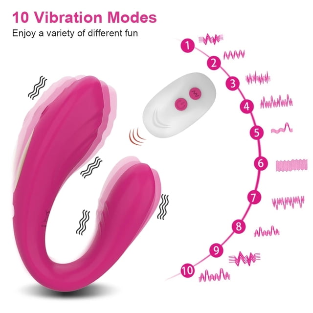 XBONP Vibromasseur Portable à Point G, Culotte Vibrante Télécommandée pour Femmes, Rouge