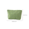 thumbnail image 3 of EGNMCR Closet Organizers and Storage Woolen Knitted Bag Striped Color-blocked Cosmetic Bag Pattern Cosmetic Bag Portable Cosmetic Bag Ins-style Pencil Case Polyester makeup pouch, 3 of 8
