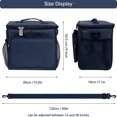 thumbnail image 2 of YOPTOP Grand Sac à Lunch Isolé 10 L Réutilisable Étanche Boîte à Lunch pour Adultes Hommes Femmes Sac à Lunch, Bleu, 2 of 6
