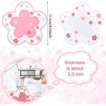 thumbnail image 2 of PVC Coaster Cherry Blossom Cup Coaster Anti-Skid Insulation Coaster for Beer, Coffee, Tableware Tea(S), 2 of 7