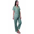 thumbnail image 3 of Moomaya Pyjamas Imprimés pour Femmes Ensembles de Détente Pj Coton Tenue de Nuit Décontractée, 3 of 6