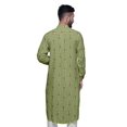 thumbnail image 4 of Atasi Kurta Décontractée Imprimée à Col Mandarin Chemise Ethnique Longue Kurta Asymétrique, 4 of 6