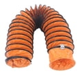 thumbnail image 1 of Tuyau Flexible de 8 Pouces, Conduit de Ventilation Rétractable en PVC avec Bobines de Support en Acier et Sac de Rangement, pour Ventilateur d'Extraction dans Tunnel de Ferme de sous-Sol d'Usine, 1 of 7