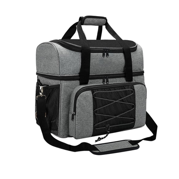 Sac de Jeu de Quilles pour 2 Balles Sac de Jeu de Quilles Portable avec Porte-Balle Rembourré pour Double Balle et Paire de Chaussures de Jeu de Quilles jusqu'à 16 Hommes