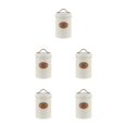 thumbnail image 2 of Wweixi Transparent Tea Jars For Storing And Displaying Favorite Tea Leaves Food Grade Metal Kitchen Storage Jars Jars Kitchen Beige tea 5Set, 2 of 6