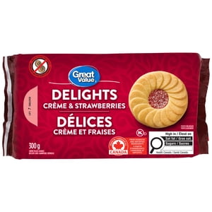 Great Value Delights Strawberry & Creme Cookies