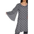 thumbnail image 4 of Moomaya Robe Kurti Courte Indienne Imprimée Tunique en Poly-Crêpe Robe Mini à Col Rond, 4 of 5
