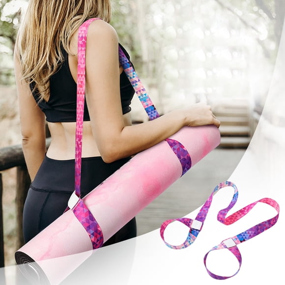 WIFKLSIIPG Yoga Mat Strap Adjustable Durable Yoga Mat Carried Stretching Strap Yoga Resistance Exercise Band Fitness Stretching Strap