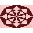 thumbnail image 1 of Ahgly Company Tapis Rectangulaire d'Intérieur Lavable en Machine Rouge Canneberge Transitionnel, 4 Pieds x 6 Pieds, 1 of 7
