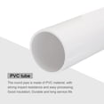 thumbnail image 4 of Unique Bargains PVC Rigid Round Pipe 67.8mm ID 75mm OD 20cm/8' Length White High Impact for Water Pipe, Crafts, Cable Sleeves, 4 of 6
