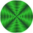 thumbnail image 1 of Ahgly Tapis Rond Lavable en Machine Intérieur Transitionnel Vert, 4 Pieds Rond, 1 of 7