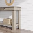thumbnail image 3 of 54 Inch Long Console Table – Wooden Entryway Table with 2 Drawers & Open Storage Shelf, Sofa Table Behind Couch, Farmhouse Style Entryway & Hallway Organizer for Living Room, 3 of 6