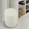 thumbnail image 4 of DOLITY Housses de Pouf Lavables en Machine Housse de Repose-Pieds Housse de Pouf pour Salon Blanc, 4 of 8