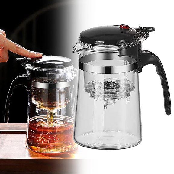 Cqxid Verre&Bouteille à Moins de 10 $ Nimbusnest Théière Nimbusnest Théière avec Infuseurs pour Thé en Vrac Théière avec Infuseur Verre Théière en Verre avec Infuseur et Couvercle Théière Tranquille Tea Harmony