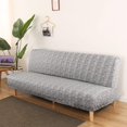 thumbnail image 1 of CHOK 2024 Futon Slipcover Armless Sofa Covers Stretch Sofa Bed Slipcover Protector Elastic (Light Gray Animal), 1 of 8