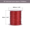 thumbnail image 2 of Unique Bargains Beading Thread Bracelet Weave Bead Craft Cord 2mm 78M/Roll (85-Yards) Decorative String, Wine Red, 2 of 7