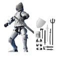thumbnail image 1 of Five Generations Of Joint Dolls Medieval Infantry Heavy Soldier Hand Made Ornaments, 1 of 6