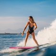thumbnail image 2 of Goplus 41'' Super Lightweight Bodyboard Surfing W/Leash EPS Core Boarding IXPE Pink, 2 of 10