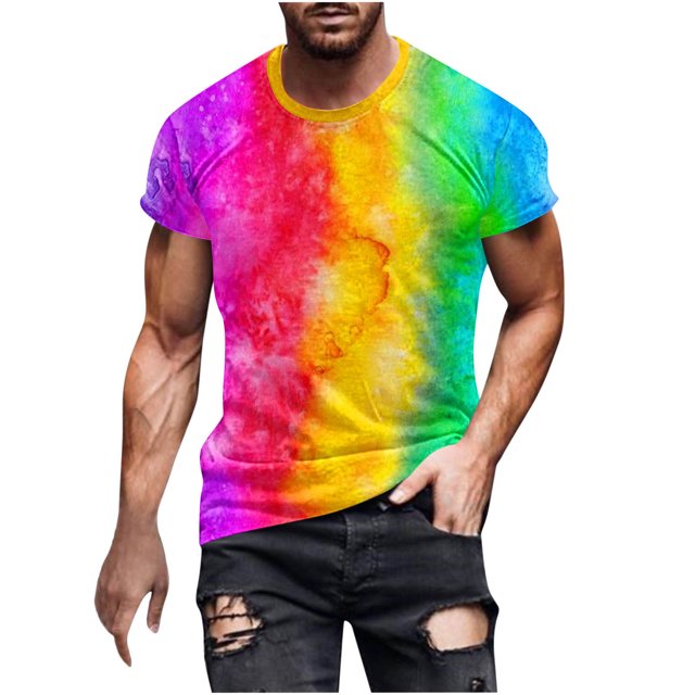 Birdeem Chemises pour Hommes Nouvelle Mode Décontractée T-Shirt Imprimé Sport Manches Courtes Col Rond Blouses Chemises