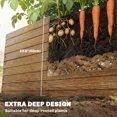 thumbnail image 4 of Outsunny Galvanized Raised Garden Bed, 8' x 4' x 2' Planter Box Dark Brown, 4 of 10