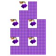 thumbnail image 3 of QualitChoice 100 Square Aluminum Foil Wrappers for Chocolate Sweets Candy Confectionery purple 5Set, 3 of 6