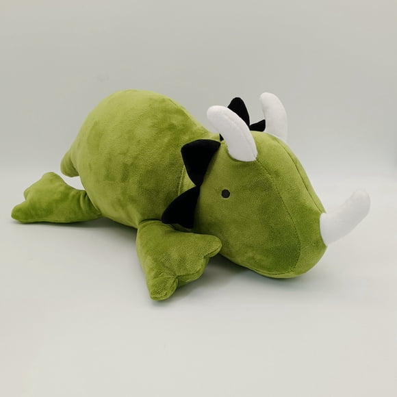 Dinosaur Weighted Plush Triceratops Dinosaur Plush Toy Gift Green 35cm