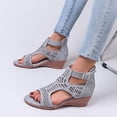 thumbnail image 4 of Cameland Sandales Décontractées pour Femmes à Découpes, Talon Compensé, à Boucle, Confortables, 4 of 6