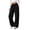 Black, variant on Womens Wide Leg Sweatpants Baggy Fall Winter Lounge Sweat Pants, Drawstring Elastic Waist Cotton Blend Wide Leg Pants with Pockets