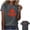 #02 Gray, variant on Amzcrzy Maple Leaf T Shirts for Women Fahsion Crew Neck Short Sleeve Graphic Tees Casual Holiday Summer Tops S