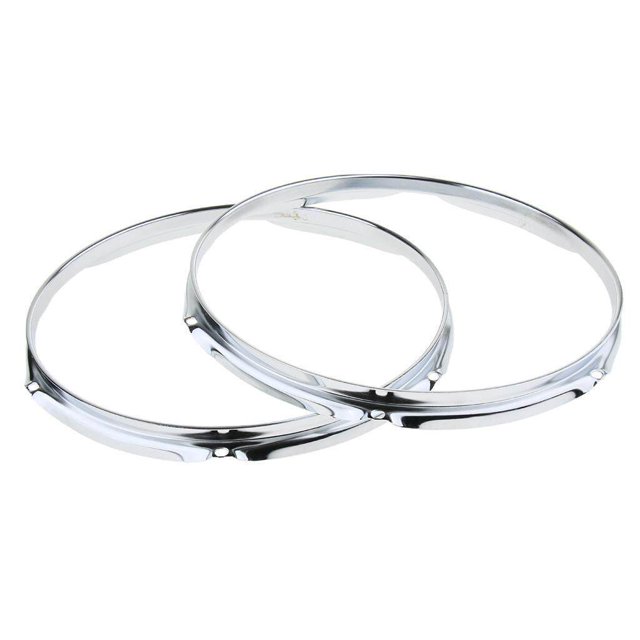 pitrice 1 Pair Snare Drum Hoop Ring Rim Snare Drum Hoop for Percussion Instrument 12 Inch 6 Hole