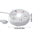 thumbnail image 2 of Barre d'Alimentation Ronde avec Ports de Recharge USB, Veilleuse Ajustable, Parasurtenseur, Design Compact pour Station de Recharge à la Maison et en Voyage, 2 of 6