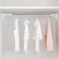 thumbnail image 1 of Adjustable Tension Mounted Drying Rack Expandable Garment Rod For Home Laundry Closet Bathroom Kitchen Organization Storage Space Saving Solution, 1 of 5