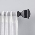 thumbnail image 2 of Exclusive Home Curtains Napoleon 1" Curtain Rod and Finial Set, 36"-72", Matte Black, 2 of 4