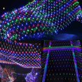 thumbnail image 4 of LED Net Mesh String Fairy Lights 200 LEDs 9.8FT x 6.6FT Net Lights  Plug in Waterproof Mesh Lights for Bushes Garden Patio Christmas Halloween Decorations (Green), 4 of 10